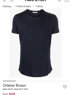 Orlebar Brown Navy Short-Sleeve Crew Tee